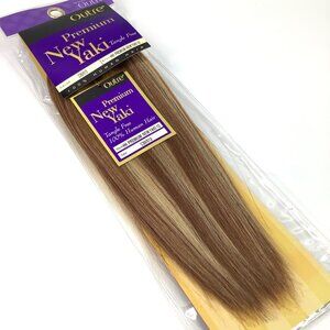 10" Outre New Yaki 100% Human Hair Extensions C30/513 Honey Brown & Blonde